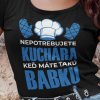 Tričko s potlačou BABKA KUCHÁRKA Dámsky Čierna M Tričko s potlačou BABKA KUCHÁRKA Dámsky Čierna M
