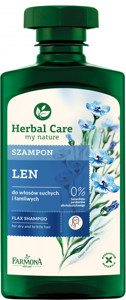 Farmona Herbal Care Flax Seed šampón pre suché a slabé vlasy 330 ml