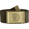 Fjällräven Canvas Brass Belt 4 cm., Farba DARK OLIVE Fjällräven Canvas Brass Belt 4 cm., Farba DARK OLIVE