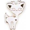Brošňa mačka, pes, srnka biela 1ks Brošňa mačka, pes, srnka biela 1ks