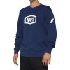 100% ICON Pullover Crewneck Fleece Navy - L 100% ICON Pullover Crewneck Fleece Navy - L
