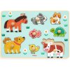 Puzzle - Djeco Djeco Puzzle s úchytkami Farmárske zvieratká Puzzle - Djeco Djeco Puzzle s úchytkami Farmárske zvieratká