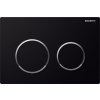 Geberit Omega20 - Ovládacie tlačidlo splachovania, čierna/lesklý chróm 115.085.KM.1 Geberit Omega20 - Ovládacie tlačidlo splachovania, čierna/lesklý chróm 115.085.KM.1