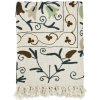 MADAM STOLTZ Vyšívaný bavlnený pléd Suzani 130 × 180 cm MADAM STOLTZ Vyšívaný bavlnený pléd Suzani 130 × 180 cm