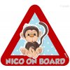 Samolepka na auto trojuholník Nico Samolepka na auto trojuholník Nico