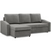 Signal Rohová rozkladacia sedacia súprava NEO - skosený bok Sivá Signal Rohová rozkladacia sedacia súprava NEO - skosený bok Sivá