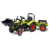 Šliapací traktor Clas Arion 430 s nakladačom a vlečkou Falk Šliapací traktor Clas Arion 430 s nakladačom a vlečkou Falk