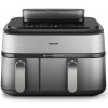 Philips Airfryer NA555/00 Dual Basket 9L 2750W silver Philips Airfryer NA555/00 Dual Basket 9L 2750W silver