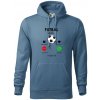 Futbal volá - Mikina pánska Cape s kapucňou - XL ( Denim ) Futbal volá - Mikina pánska Cape s kapucňou - XL ( Denim )