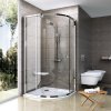 Ravak Sprchový kút štvrťkruhový trojdielny PSKK3 80x80 satin+transparent Ravak Sprchový kút štvrťkruhový trojdielny PSKK3 80x80 satin+transparent