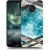 Picasee silikónový prehľadný obal pre Nokia 7.2 - Blue geometry Picasee silikónový prehľadný obal pre Nokia 7.2 - Blue geometry