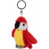 Plyšová Hračka Hračka Papagáj prívesok na kľúče 8 cm č Plyšová Hračka Hračka Papagáj prívesok na kľúče 8 cm č