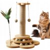 ECARLA škrabadlo pre mačky 43cm s hračkou, loptičky, guľôčky, pierka KOT22 ECARLA škrabadlo pre mačky 43cm s hračkou, loptičky, guľôčky, pierka KOT22
