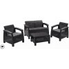 PENTA CZ s.r.o. Záhradný set Keter Corfu love seat grafit 2+2+1 PENTA CZ s.r.o. Záhradný set Keter Corfu love seat grafit 2+2+1