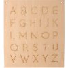ČistéDrevo Drevená vyšívacia predloha - abeceda ČistéDrevo Drevená vyšívacia predloha - abeceda
