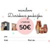 Darčeková poukážka Minilove 50 EUR Darčeková poukážka Minilove 50 EUR