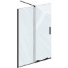 Ravak Roll - Sprchová stena Walk-In 100x195 cm, čierna/číre sklo X9WVA0300Z1 Ravak Roll - Sprchová stena Walk-In 100x195 cm, čierna/číre sklo X9WVA0300Z1
