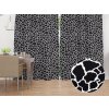 Biante Zamatový záves Tamara TMR-015 Čiernobiely žirafí vzor 145x200 cm Biante Zamatový záves Tamara TMR-015 Čiernobiely žirafí vzor 145x200 cm