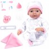 Bayer Design Reborn Baby panenka 38 cm bílá