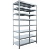Skrutkovaný regál Biedrax 60 x 150 x 300 cm, pozink, 8 políc, nosnosť 150 kg na policu Skrutkovaný regál Biedrax 60 x 150 x 300 cm, pozink, 8 políc, nosnosť 150 kg na policu