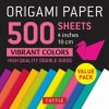 Origami Paper 500 sheets Vibrant Colors 4 (10 cm) Origami Paper 500 sheets Vibrant Colors 4 (10 cm)