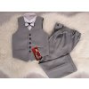 chlapčenský elegantný oblek IWO veľ. 134 - sivý chlapčenský elegantný oblek IWO veľ. 134 - sivý