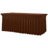 TENTino Elastický poťah SKIRTING na skladací stôl 180-183x76 cm VIAC FARIEB Farba obrusu: ČOKOLÁDOVOHNEDÁ / CHOCOLATE TENTino Elastický poťah SKIRTING na skladací stôl 180-183x76 cm VIAC FARIEB Farba obrusu: ČOKOLÁDOVOHNEDÁ / CHOCOLATE