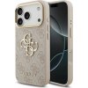 Guess PU Leather 4G Metal Logo Gold Frame Zadní Kryt pro iPhone 17 Pro Pink Guess PU Leather 4G Metal Logo Gold Frame Zadní Kryt pro iPhone 17 Pro Pink