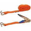KesTek Upínací popruh s račňou a dvojitým hákom dvojdielny 8 m x 50 mm / 4 T