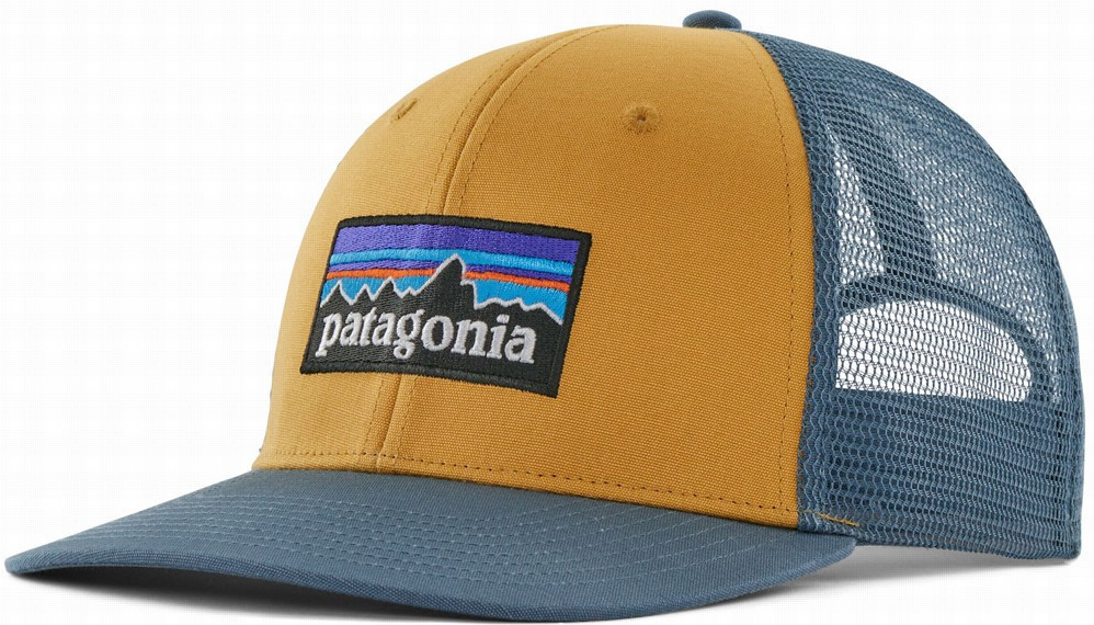 Patagonia P 6 Logo Trucker Hat pufferfish gold