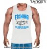 Pánske tielko RANGER® - motív Rybárčenie 02 3XL Modrá Pánske tielko RANGER® - motív Rybárčenie 02 3XL Modrá
