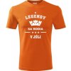 Oranžové tričko Legendy sa rodia v júli - darčeky k 50 narodeninám pre mužov S Oranžové tričko Legendy sa rodia v júli - darčeky k 50 narodeninám pre mužov S