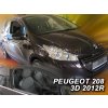 Deflektory na Peugeot 208, 3-dverová od 2012 Deflektory na Peugeot 208, 3-dverová od 2012