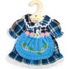 Bigjigs Toys Modré kárované šaty pre bábiku 34 cm Bigjigs Toys Modré kárované šaty pre bábiku 34 cm