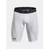 Kompresné šortky Under Armour HG Armour Lng - biele Kompresné šortky Under Armour HG Armour Lng - biele