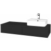 Dreja Kúpeľňová skrinka MODULE SZZ2 120 umývadlo Joy 3 - N03 Graphite / N03 Graphite / Levé Dreja Kúpeľňová skrinka MODULE SZZ2 120 umývadlo Joy 3 - N03 Graphite / N03 Graphite / Levé