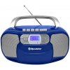 Radiomagnetofon Roadstar, RCR-4635UMPBL, PLL FM, CD MP3, USB, AUX in, modrá Radiomagnetofon Roadstar, RCR-4635UMPBL, PLL FM, CD MP3, USB, AUX in, modrá