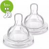 Philips Avent Classic cumlík na kŕmenie 1+ mesiac transparentní 2 ks