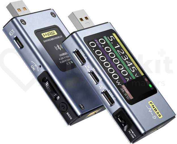 FNIRSI Multifunkční USB 3.0 měřič-tester FNB58 Bluetooth