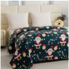 Textilomanie Prehoz na posteľ SANTA, modrý 200 x 220 cm Textilomanie Prehoz na posteľ SANTA, modrý 200 x 220 cm