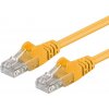 PremiumCord sputp02Y patch UTP, RJ45-RJ45, level 5e, 2m, žlutý