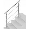 SucceBuy Vstupné zábradlie 1200x104x1060MM s 3 priečkami, pre 3-4 schody SucceBuy Vstupné zábradlie 1200x104x1060MM s 3 priečkami, pre 3-4 schody