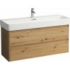 Laufen Base 2.0 skrinka 117x40x51.5 cm závesná kúpeľňová skrinka pod umývadlo dub H4114221082671 Laufen Base 2.0 skrinka 117x40x51.5 cm závesná kúpeľňová skrinka pod umývadlo dub H4114221082671