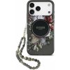 Guess IML Flowers Strap MagSafe zadný kryt pre iPhone 17 Pro Max Black
