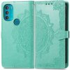 VSETKONAMOBIL 39774 ART Peňaženkový kryt Motorola Moto G71 5G ORNAMENT zelený VSETKONAMOBIL 39774 ART Peňaženkový kryt Motorola Moto G71 5G ORNAMENT zelený