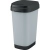 Kôš KIS Dual Swing Style L Steel, 50 lit., sivý, 42x30,5x60 cm, na odpad Kôš KIS Dual Swing Style L Steel, 50 lit., sivý, 42x30,5x60 cm, na odpad