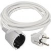 Predlžovací kábel 2 m / 1 zásuvky / biely / PVC / 1 mm2 Predlžovací kábel 2 m / 1 zásuvky / biely / PVC / 1 mm2