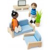 Bigjigs Toys Drevený nábytok do domčeka pre bábiky Obývacia izba Bigjigs Toys Drevený nábytok do domčeka pre bábiky Obývacia izba