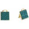 Náušnice zelené sa Swarovski Elements Kingdom Clips KLGFM6EM Emerald Náušnice zelené sa Swarovski Elements Kingdom Clips KLGFM6EM Emerald