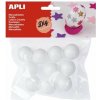 Apli Polystyrénové guličky ø 25 mm biela 10 ks Apli Polystyrénové guličky ø 25 mm biela 10 ks